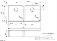 Кухонная мойка Reginox Ohio 40x40+40x40 (L) фото №2 — интернет-магазин Desire.md