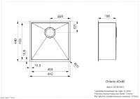 Кухонная мойка Reginox Ontario 40x40 (L) фото №2 — интернет-магазин Desire.md