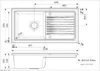 Кухонная мойка Reginox RL 304 CW White фото №2 — интернет-магазин Desire.md