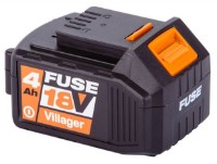 Аккумулятор для инструмента Villager Fuse 18V 4.0Ah фото №3 — интернет-магазин Desire.md