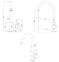 Baterie bucătărie Fabiano FKM 41 SS Antracit imaginea #4 — magazin online Desire.md