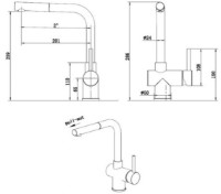 Baterie bucătărie Fabiano FKM 46P SS Inox imaginea #2 — magazin online Desire.md