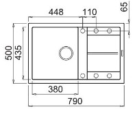 Кухонная мойка Elleci Unico 300 48 Cemento (LGU30048) фото №2 — интернет-магазин Desire.md