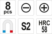 Набор отверток Yato YT-25980 фото №3 — интернет-магазин Desire.md