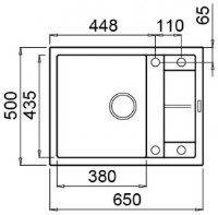 Chiuvetă de bucătărie Elleci Unico 125 62 Bianco Antico (LGU12562) imaginea #2 — magazin online Desire.md