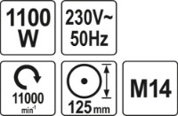 Polizor unghiular Yato YT-82100 imaginea #3 — magazin online Desire.md