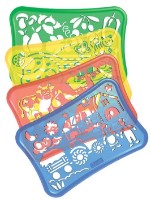 Набор трафаретов Quercetti Stencils Design Farm (2645) фото №2 — интернет-магазин Desire.md