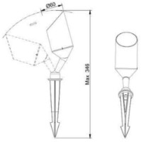 Lampa de gradină Horoz KUKA-5 Black (076031000501) imaginea #2 — magazin online Desire.md
