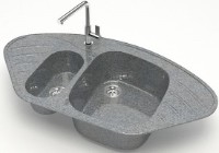 Кухонная мойка Marrbaxx Adelis Z023Q8 Dark Gray фото №2 — интернет-магазин Desire.md