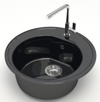 Кухонная мойка Marrbaxx Cheraya Z003Q4 Black фото №2 — интернет-магазин Desire.md