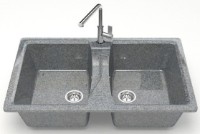 Кухонная мойка Marrbaxx Goldy Z026Q8 Dark Gray фото №2 — интернет-магазин Desire.md