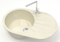 Chiuvetă de bucătărie Marrbaxx Kasandra Z110Q2 Beige imaginea #2 — magazin online Desire.md