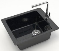 Кухонная мойка Marrbaxx Lindy Z008Q4 Black фото №2 — интернет-магазин Desire.md