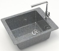 Кухонная мойка Marrbaxx Lindy Z008Q8 Dark Gray фото №2 — интернет-магазин Desire.md
