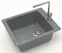 Кухонная мойка Marrbaxx Matte F008Q8 Dark Gray фото №2 — интернет-магазин Desire.md