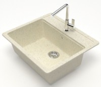 Кухонная мойка Marrbaxx Matte F009Q2 Beige фото №2 — интернет-магазин Desire.md