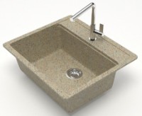 Кухонная мойка Marrbaxx Matte F009Q5 Sand фото №2 — интернет-магазин Desire.md