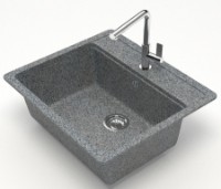 Кухонная мойка Marrbaxx Matte F009Q8 Dark Gray фото №2 — интернет-магазин Desire.md