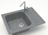 Chiuvetă de bucătărie Marrbaxx Matte F015Q8 Dark Gray imaginea #2 — magazin online Desire.md