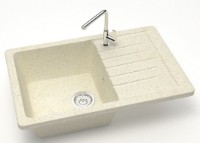 Кухонная мойка Marrbaxx Matte F016Q2 Beige фото №2 — интернет-магазин Desire.md