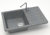 Кухонная мойка Marrbaxx Matte F016Q8 Dark Gray фото №2 — интернет-магазин Desire.md