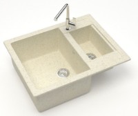 Кухонная мойка Marrbaxx Matte F019Q2 Beige фото №2 — интернет-магазин Desire.md