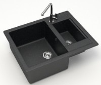 Кухонная мойка Marrbaxx Matte F019Q4 Black фото №2 — интернет-магазин Desire.md