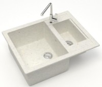 Кухонная мойка Marrbaxx Matte F019Q7 Cotton фото №2 — интернет-магазин Desire.md