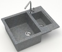 Кухонная мойка Marrbaxx Matte F019Q8 Dark Gray фото №2 — интернет-магазин Desire.md