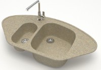 Chiuvetă de bucătărie Marrbaxx Matte F023Q5 Sand imaginea #2 — magazin online Desire.md