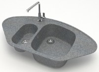 Chiuvetă de bucătărie Marrbaxx Matte F023Q8 Dark Gray imaginea #2 — magazin online Desire.md