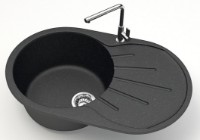 Кухонная мойка Marrbaxx Matte F110Q4 Black фото №2 — интернет-магазин Desire.md