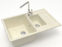 Кухонная мойка Marrbaxx Matte F210Q2 Beige фото №2 — интернет-магазин Desire.md