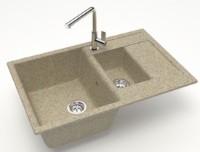 Кухонная мойка Marrbaxx Matte F210Q5 Sand фото №2 — интернет-магазин Desire.md