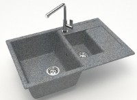 Кухонная мойка Marrbaxx Matte F210Q8 Dark Gray фото №2 — интернет-магазин Desire.md