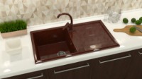 Кухонная мойка Marrbaxx Rony Z017Q16 Chocolate фото №3 — интернет-магазин Desire.md