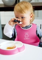 Set de baveți BabyBjorn Soft Bib Pink/Purple (046208A) imaginea #2 — magazin online Desire.md