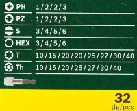 Set biți Bosch 2607017063 imaginea #2 — magazin online Desire.md