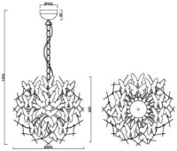 Люстра Trio Butterfly (R30214017) фото №2 — интернет-магазин Desire.md