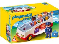 Mașină Playmobil 1.2.3: Airport Shuttle Bus (6773)