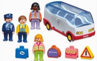 Mașină Playmobil 1.2.3: Airport Shuttle Bus (6773)