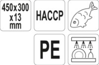 Tocător Yato 45х30х1.3 cm Blue YG-02173 imaginea #3 — magazin online Desire.md