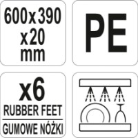 Разделочная доска Yato 60х39х2 cm White YG-02168 фото №4 — интернет-магазин Desire.md