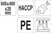 Tocător Yato 60х40х2 cm Blue YG-02183 imaginea #3 — magazin online Desire.md