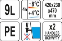 Термоящик Yato YG-09249 9.4L фото №8 — интернет-магазин Desire.md