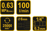 Şlefuitor pneumatic Vorel 81107 imaginea #2 — magazin online Desire.md