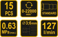 Пневматическая шлифмашина Vorel 81109 фото №3 — интернет-магазин Desire.md