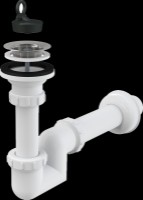 Сифон для биде Alcaplast A412-DN40 63" 40 (3819)