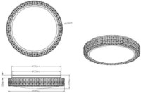 Управляемый LED светильник Trio Pegasus (R62422100) фото №2 — интернет-магазин Desire.md