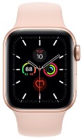 Smartwatch Apple Watch Series 5 40mm Gold Aluminium Case With Pink Sand Sport Band (MWV72) 